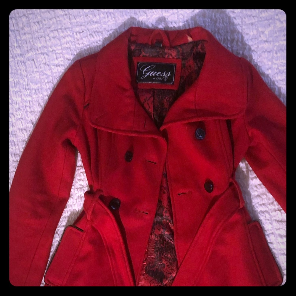 Guess wool pea coat